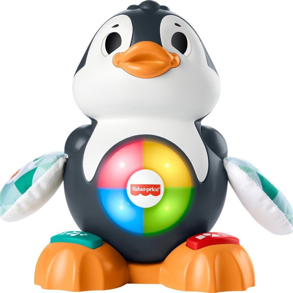 Fisher-Price Baby Learning Toy Linkimals Cool Beats Penguin for Ages 9+ months